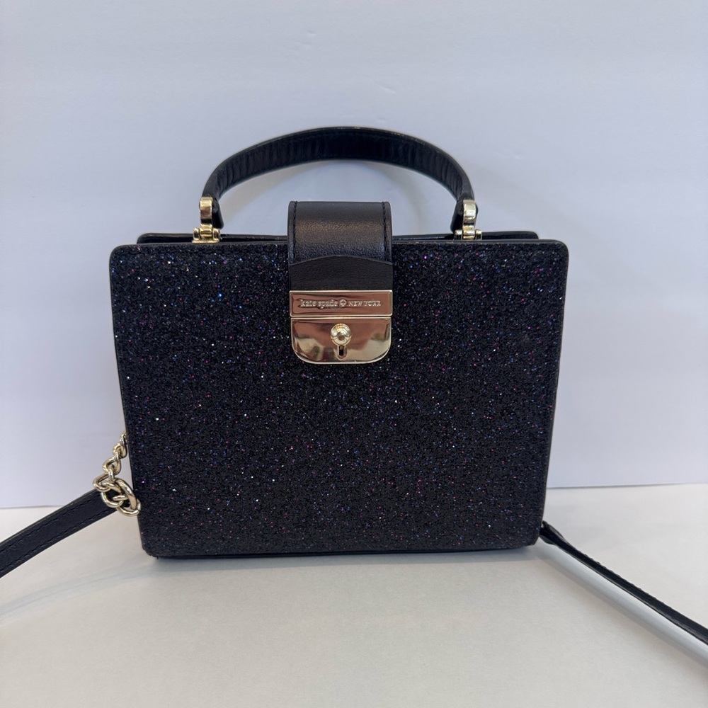 Mini Kate Spade glitter top handle crossbody